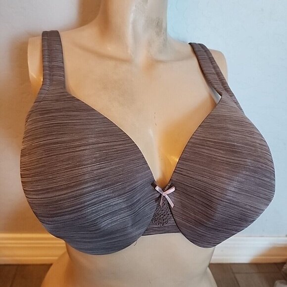 Cacique Bra 42C Lightly Lined Full Coverage Brown Underwire - Picture 1 of 4